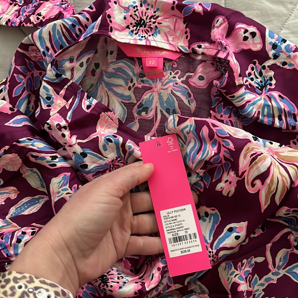 NWT Lilly Pulitzer LEOLYNN MAXI - TROPICAL WITH A TWIST size 12 - Picture 2 of 16